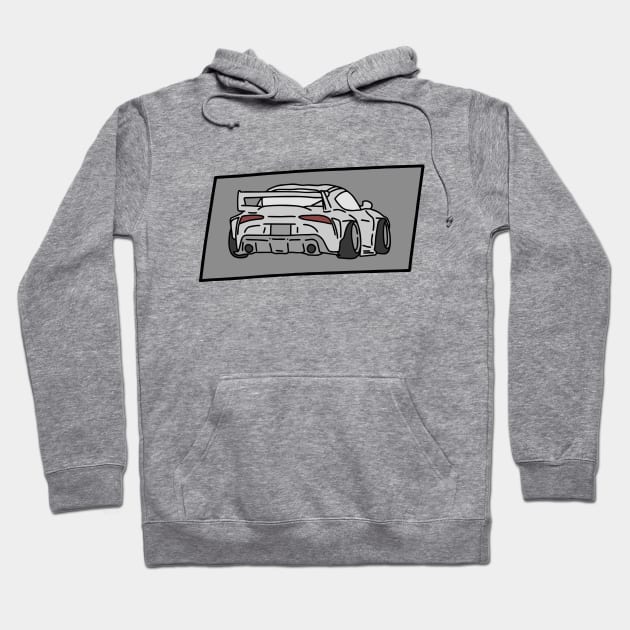 beast super drifted car Hoodie by fokaction